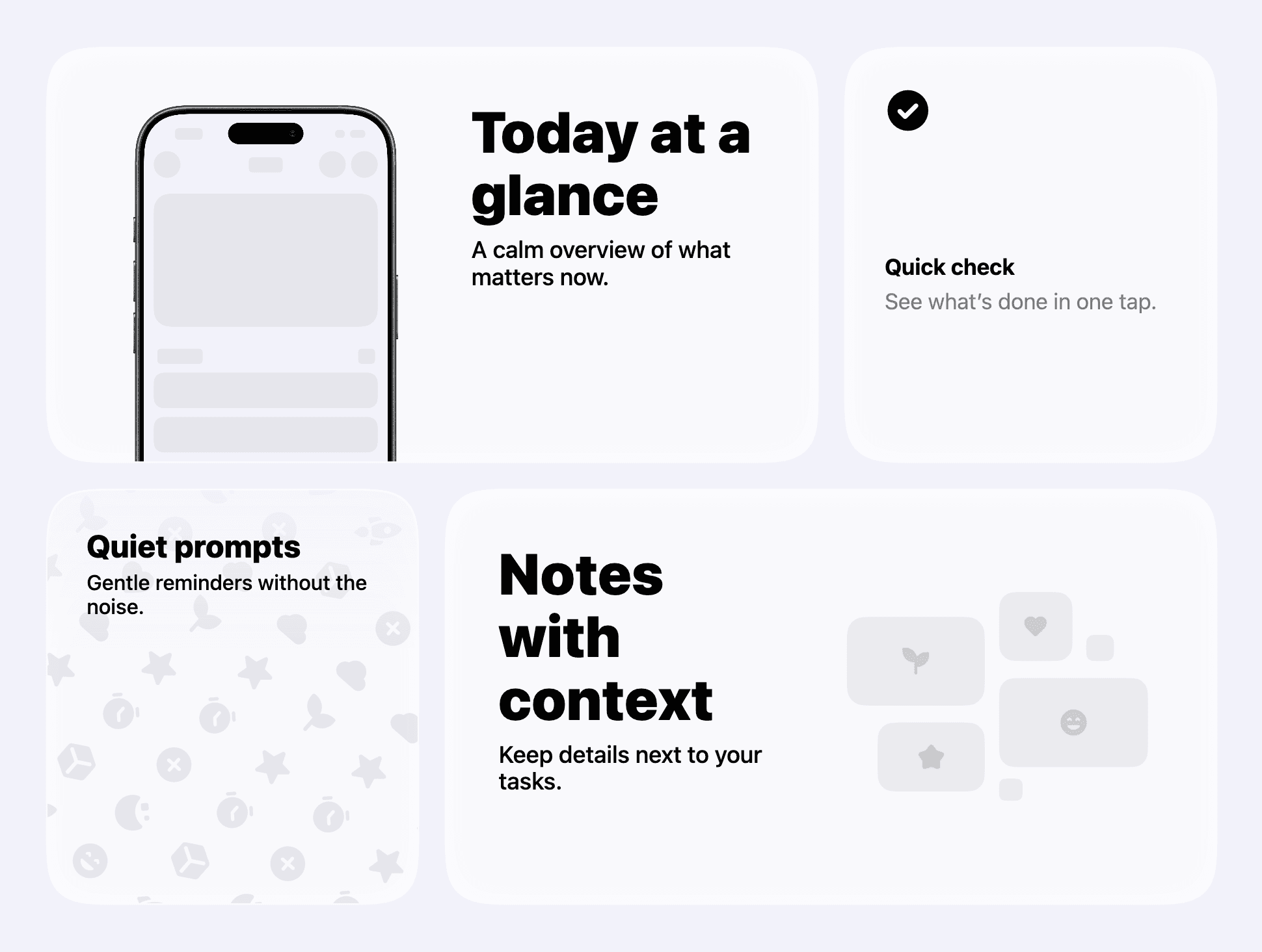 Preview of the card grid template number six
