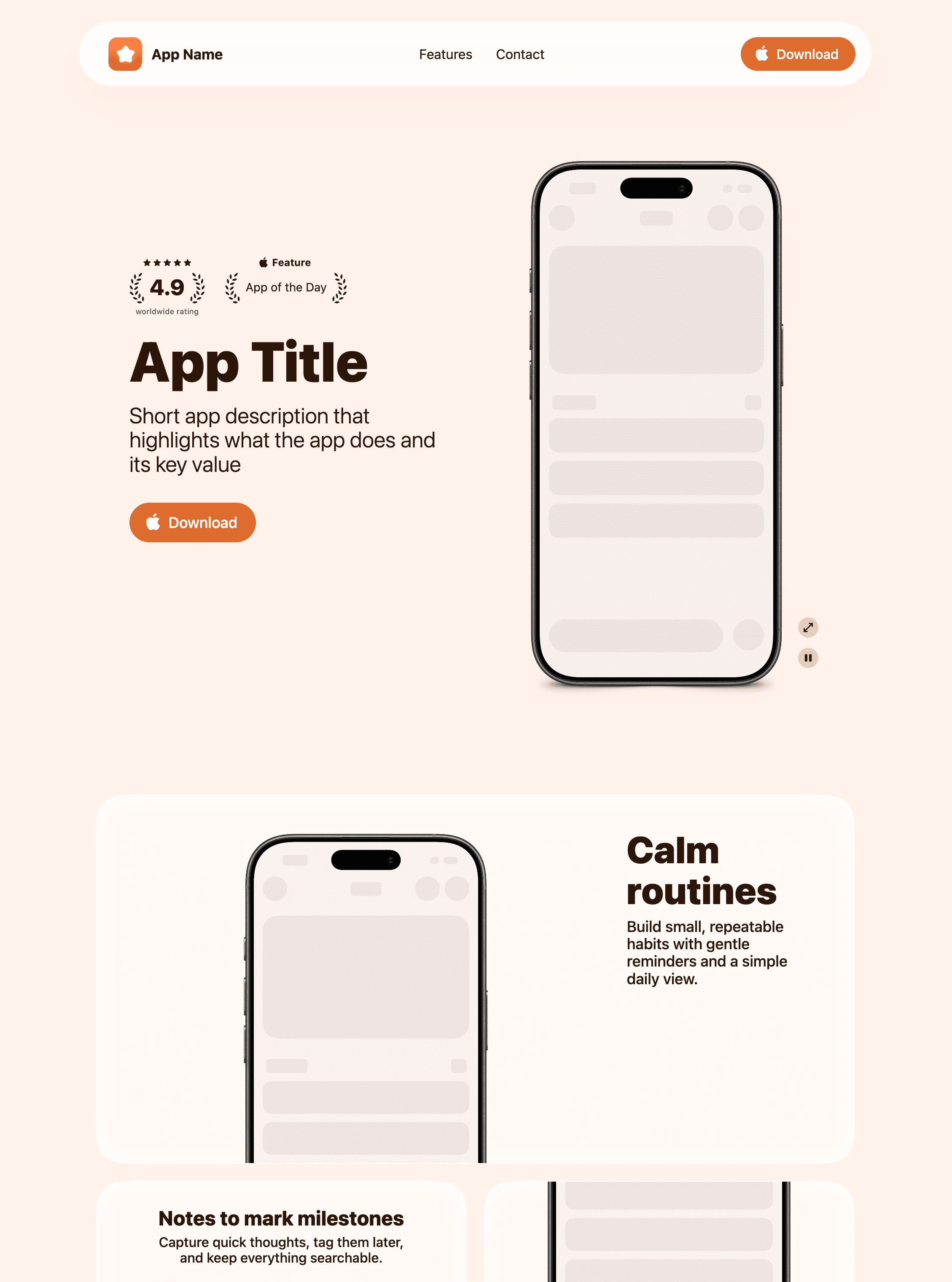 Orange theme preview